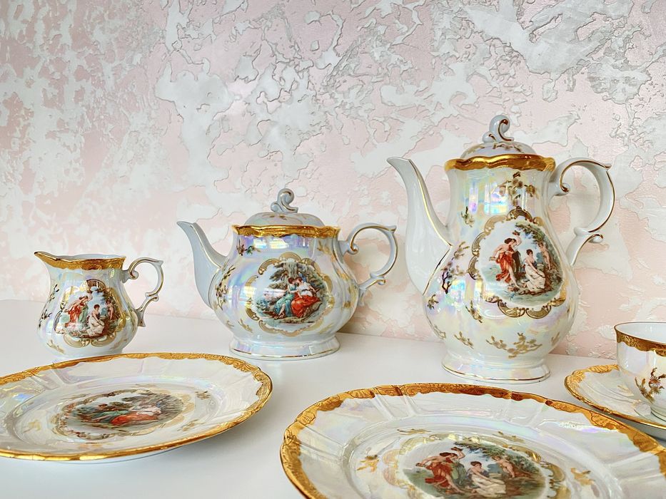 Чайний фарфоровий сервіз Мадонна Oscar Schlegelmilch 61 ГДР