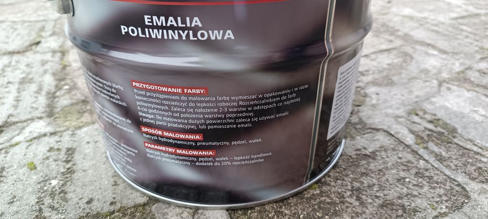 Emalia poliwinylowa 10l Anser czerwony tlenkowy