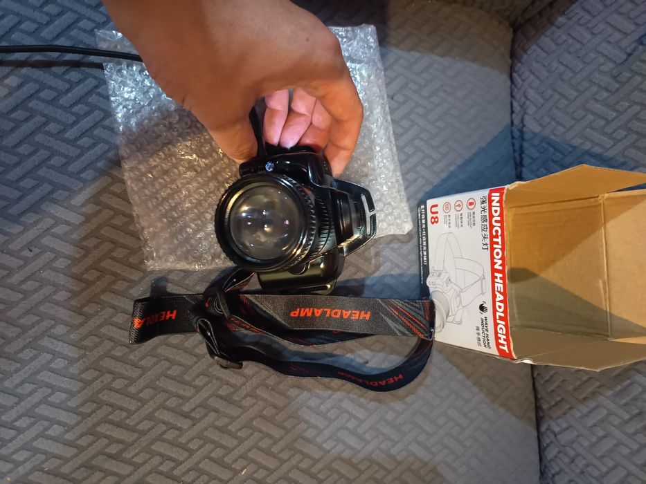 Lanterna de cabeça LED , U8 Induction Headlight
