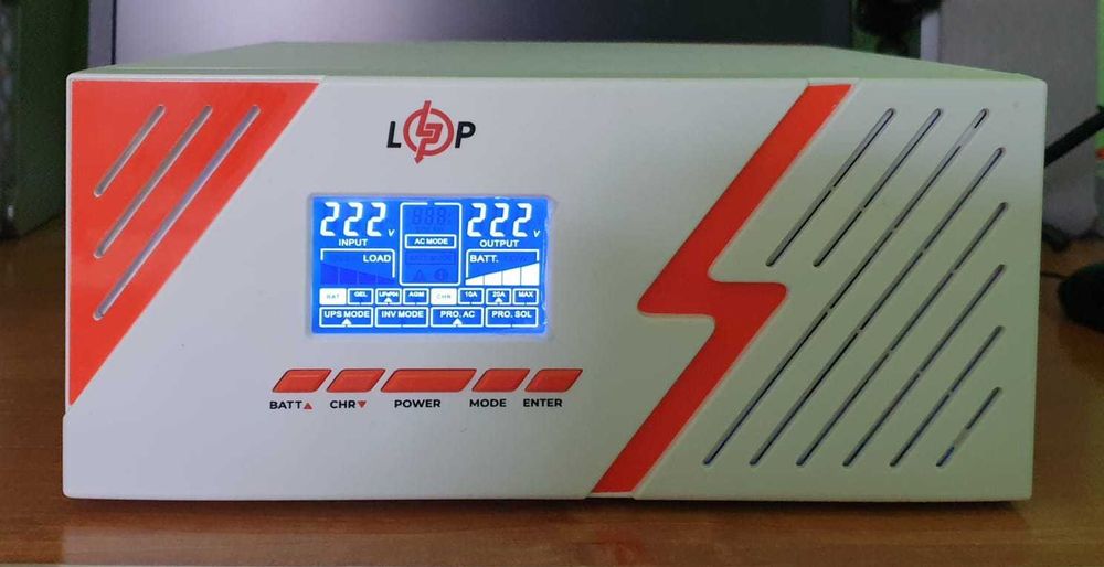ДБЖ з правильною синусоїдою 12V LPM-PSW-1500 Інвертор БезперебійникUPS