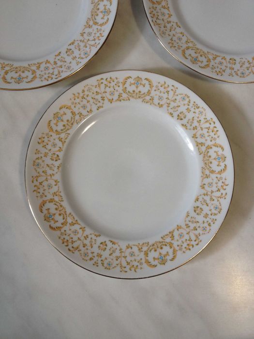 Talerzyki deserowe Ćmielów PRL 3 sztuki