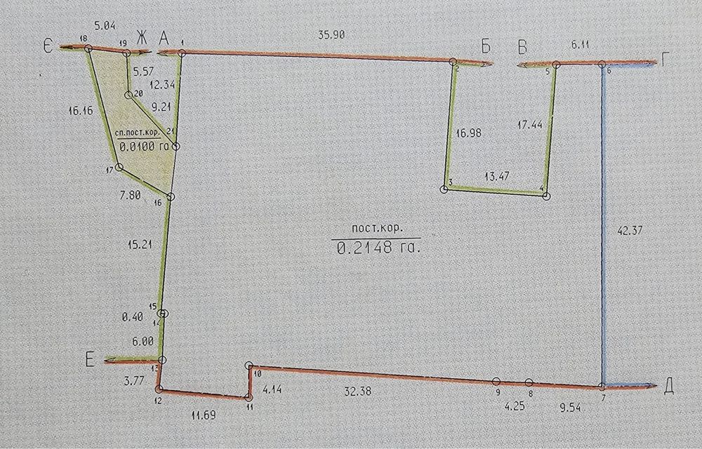 Приміщення із ділянкою в центрі міста