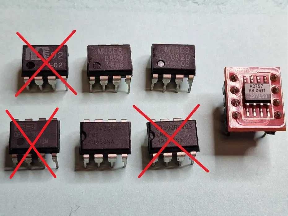 Wzmacniacze operacyjne opampy DIP8 audio