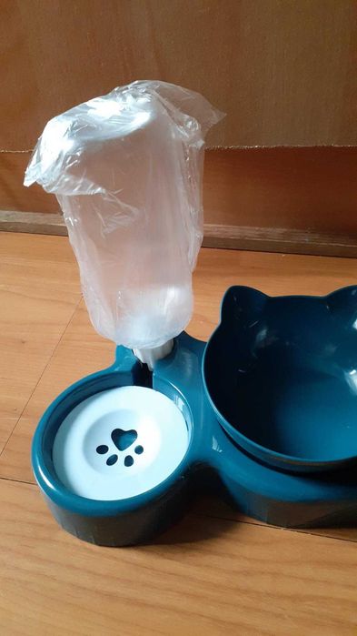 Comedouro 3 em 1 bebedouro dispensador novo gato cão