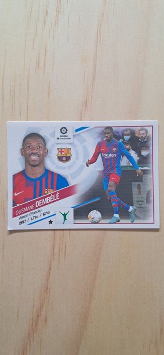 Cromo futebol de Ousmane Dembele(La liga)da Panini
