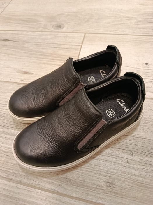 Дитячі шкіряні мокасини, сліпони Clarks, 29 розмір