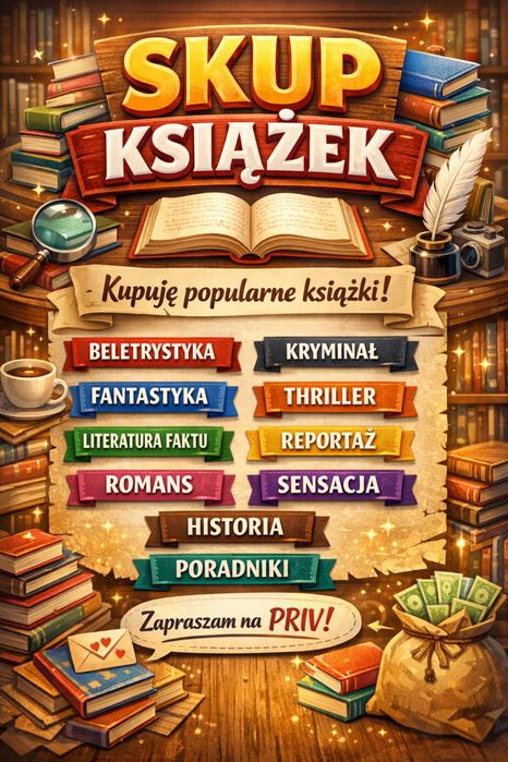 skup książek różne gatunki