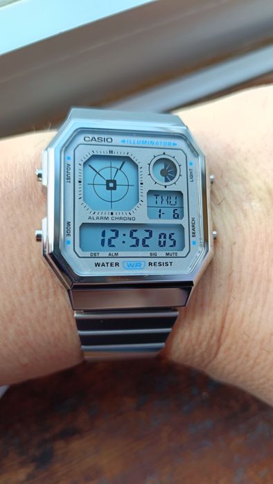 Casio A130WE Prateado - Novo e Original