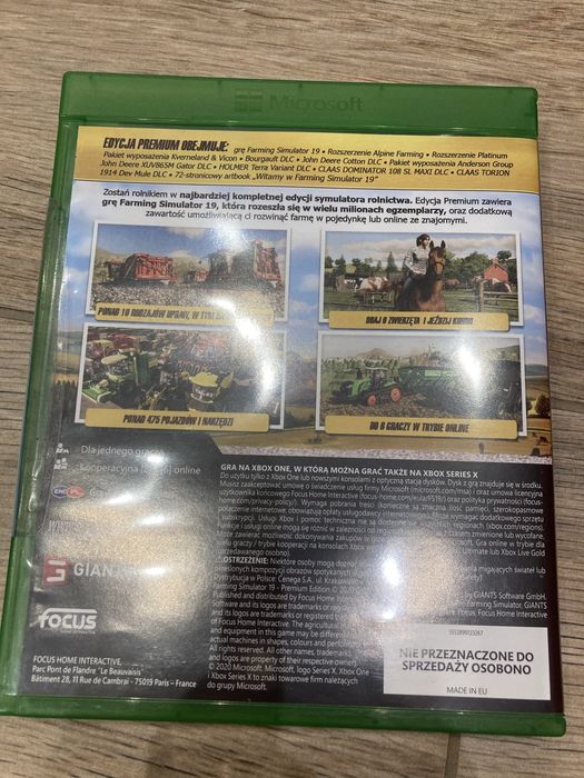 Płyta do gry na konsole farming simulator 19 premium edition