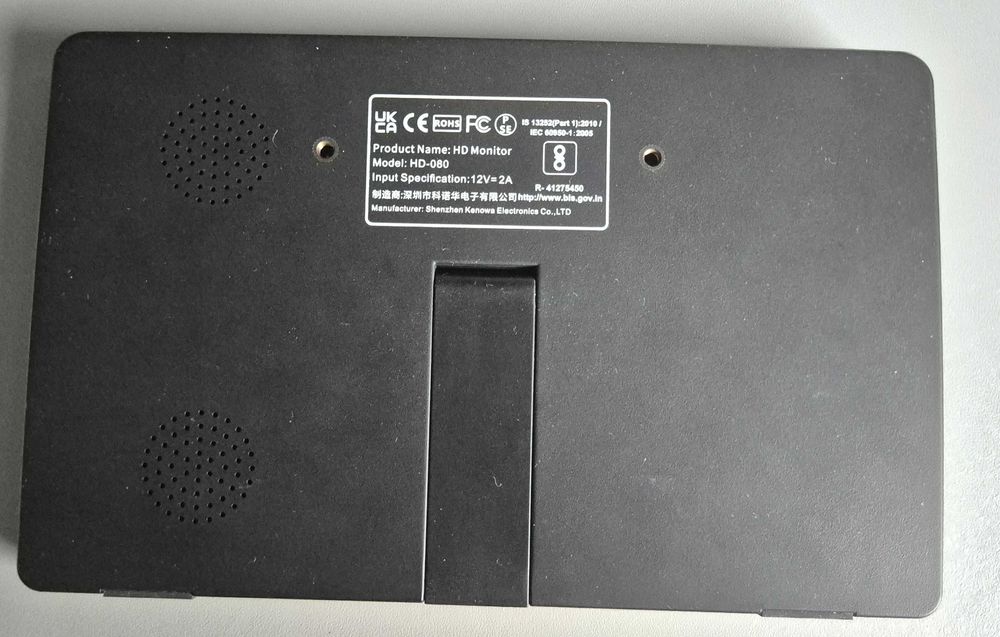 Mały monitor ekran dotykowy przenośny monitor 8 cali HD 800 x 480 HDMI