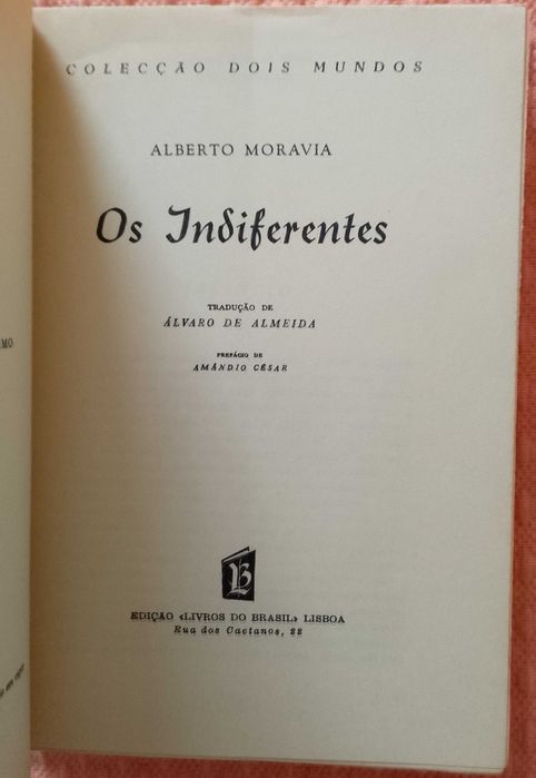 Os indiferentes, Alberto Moravia