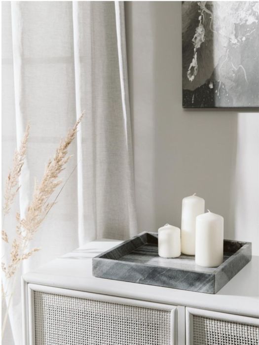 Taca ozdobna marmurowa Westwing