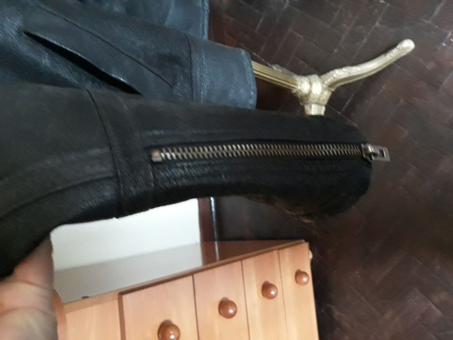 Casaco pele genuína unissex