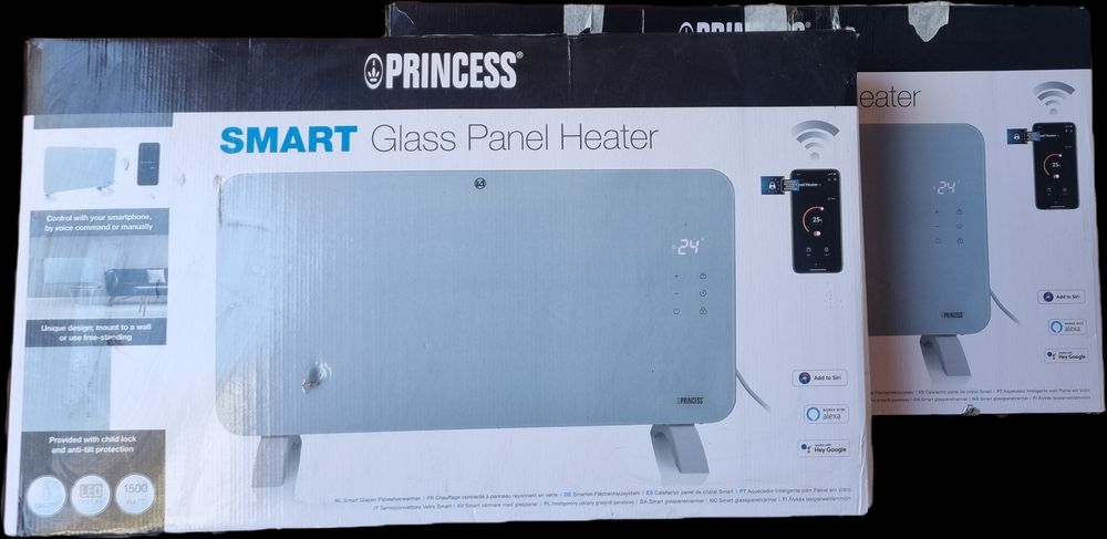 Aquecedor de Painel de Vidro Inteligente Princess (Smart) - 1500W