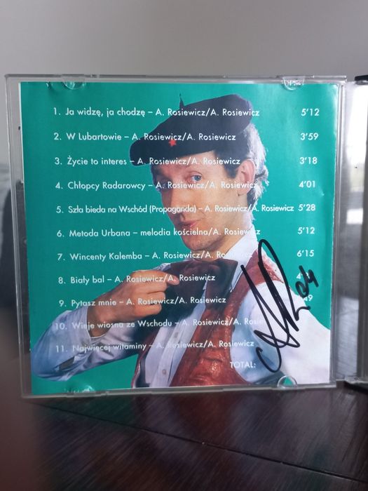 Płyta CD z autografem Andrzej Rosiewicz "Złote przeboje"