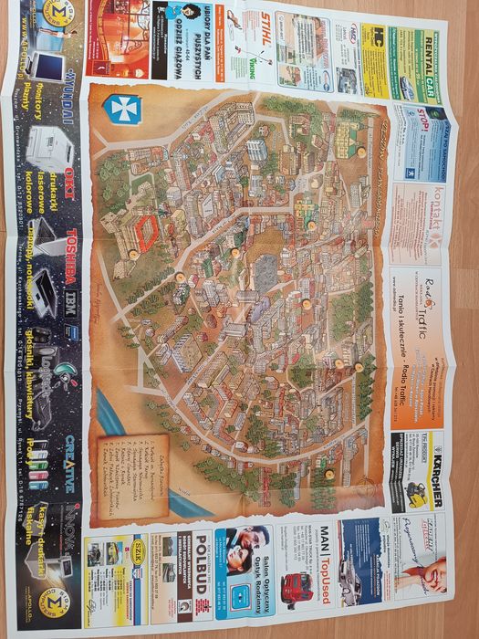 Mapa Rzeszów plan śródmieścia 2006 rok