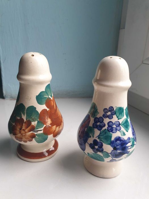 solniczka pieprzniczka ceramika Włocławek lata 70.