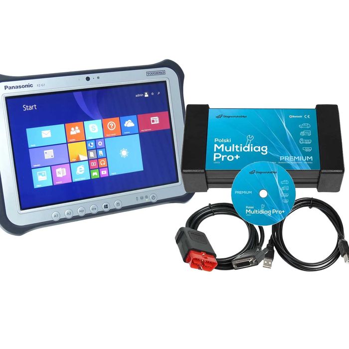 PANCERNY TABLET + Polski Multidiag Pro Zestaw Diagnostyczny Polska Wer