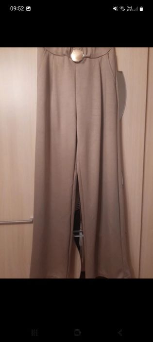 Komplet elegancki fango z szeroką nogawką uni