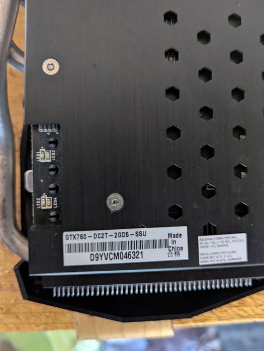 Placa gráfica Asus GTX760