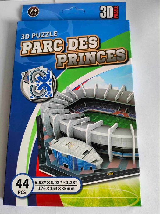 Stadion Prince Park PSG puzzle 3D Paris Saint-Germain prezent