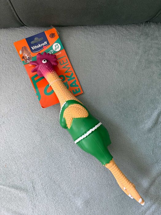 Nowa duża zabawka piszcząca dla psa Vitakraft Kurczak latex XL ~45cm