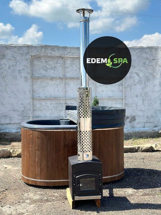 Двомісна спа-купіль на дровах від виробника.Джакузі.Чан.Купіль