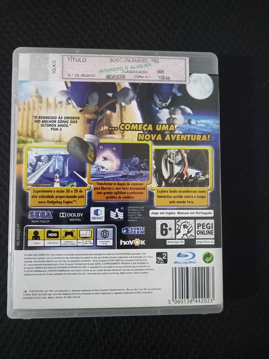 Sonic Unleashed Playstation3 PS3