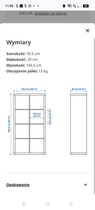 Regał Ikea kallax