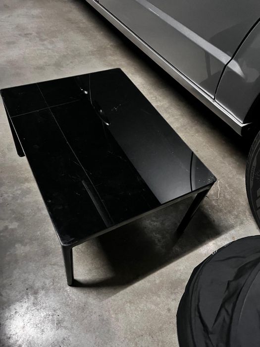 Zestaw mebli ogrodowych / balkonowych – narożna sofa + stolik