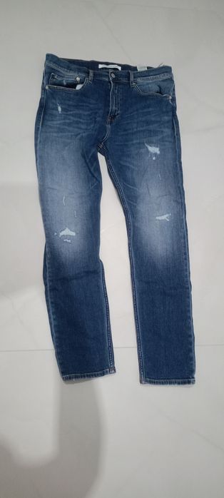 Calvin Klein spodnie jeans granat męskie