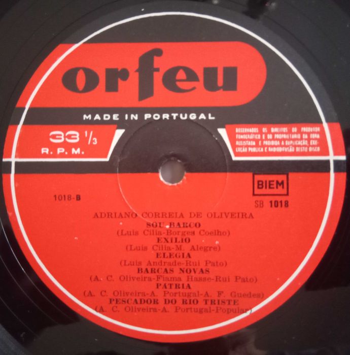 Adriano Correia de Oliveira - - - - - Adriano Correia de Oliveira - LP