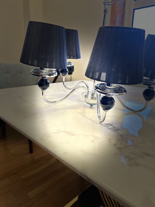 Candeiro se teto com 5 bracos