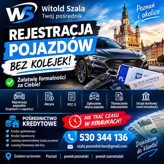 REJESTRACJA POJAZDÓW Poznan I Okolice – Bez Kolejek
