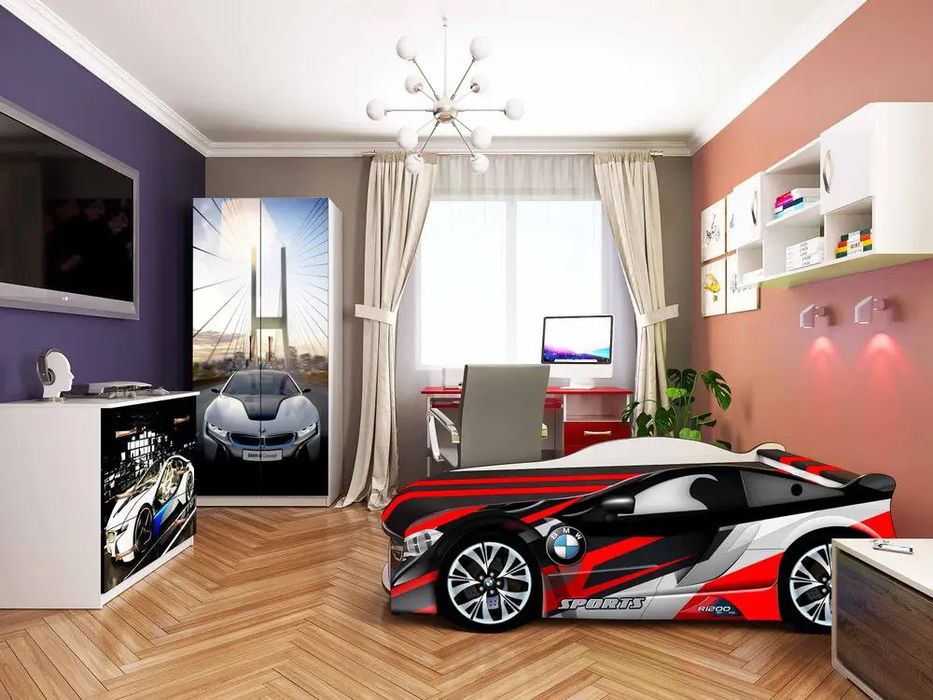 Ліжко машинка БМВ або Мерседес  Кровать машинка