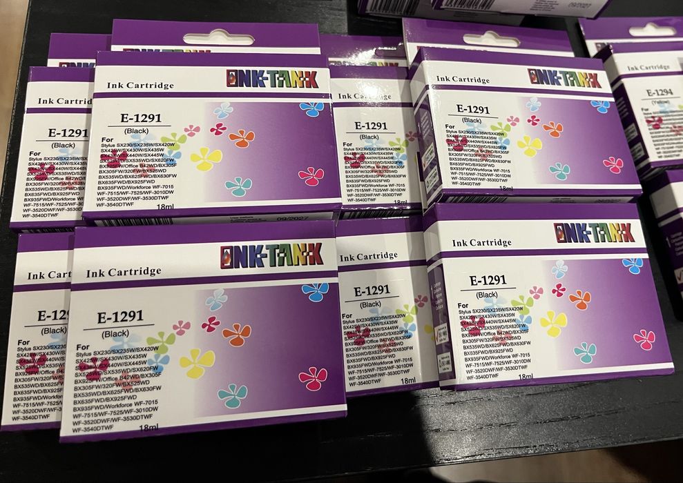 19 Tinteiros compatíveis  EPSON T1291/2/3/4