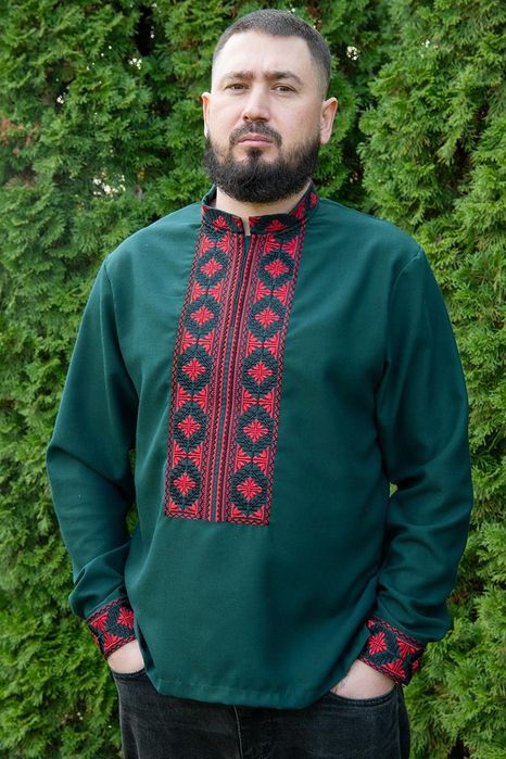 Чоловіча лляна вишиванка