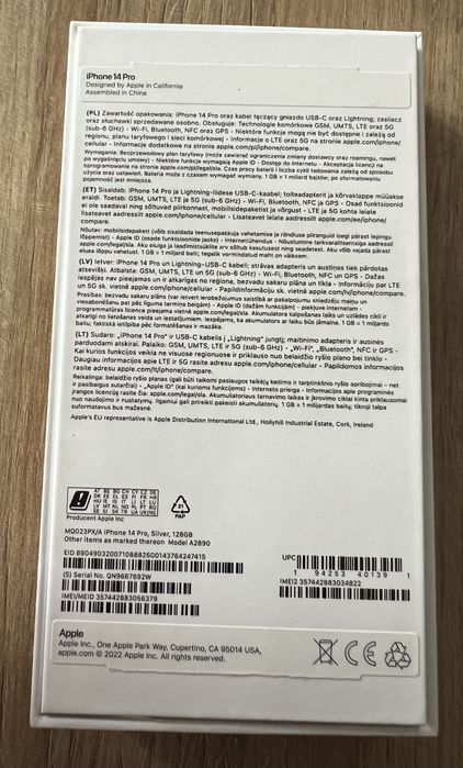iPhone 14 Pro Silver 128 GB