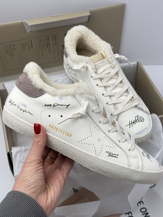 кеди утеплені хутро кросівки жіночі ggdb golden goose голден гус