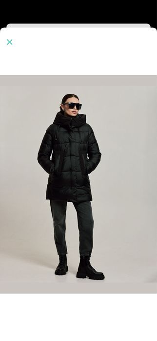 Нова з бірками! Жіноча куртка пуховик Clasna. Чорна, розмір S.