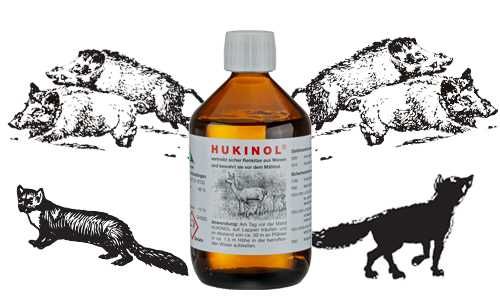 Hukinol 500 ml Zapachowy odstraszacz dzikiej zwierzyny na dziki sarny  Zambrów •