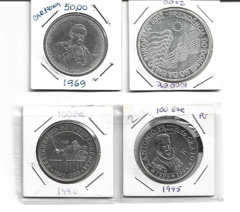 Moedas de Escudo antigas