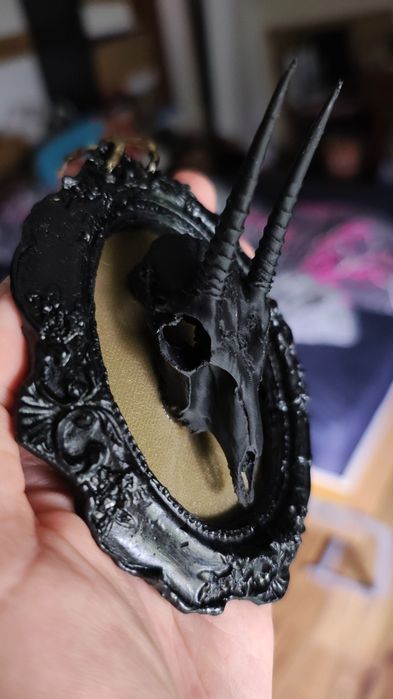 Ramka z czaszką 3d Gothic