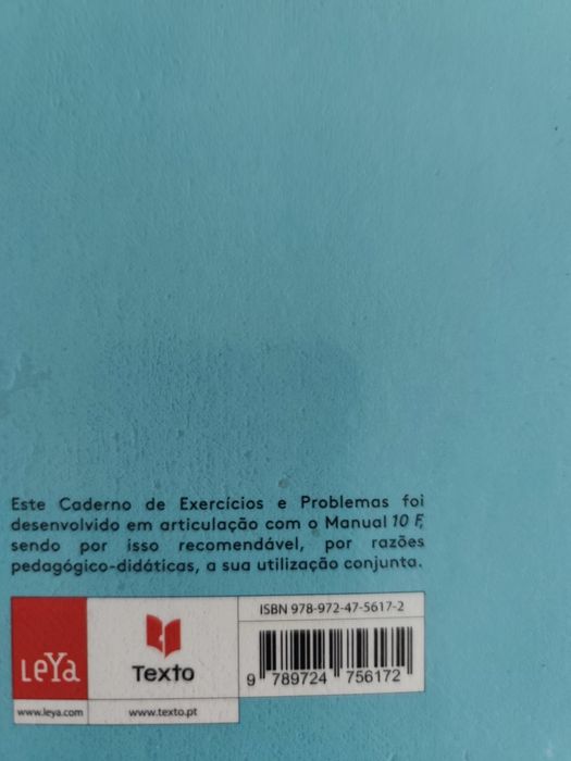 Manuais e CA de Química 10Q e Física 10F