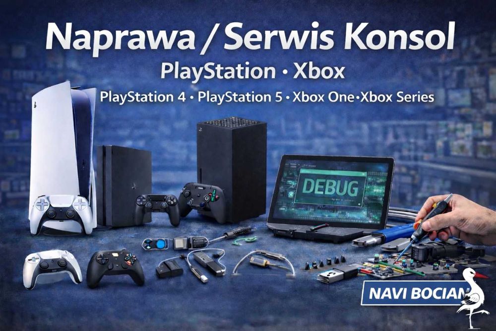Serwis Naprawa Konsol PlayStation PS PS4 PS5 Xbox One Series