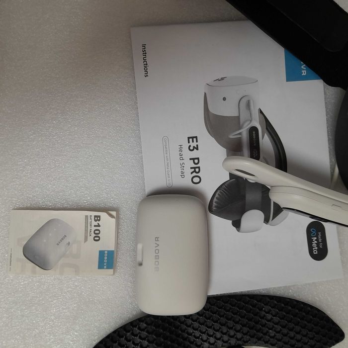 Ергономічне кріплення з акумулятором BOBOVR E3 Pro Head Strap для Meta Quest 3 / 3S (Нове)