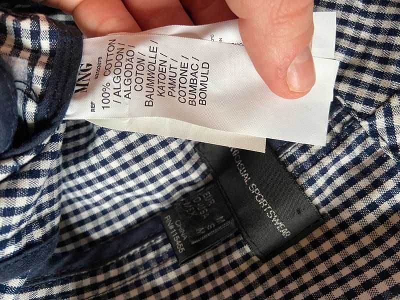 Mango mng zakiet kratka pepitka granat blazer marynarka 36 38