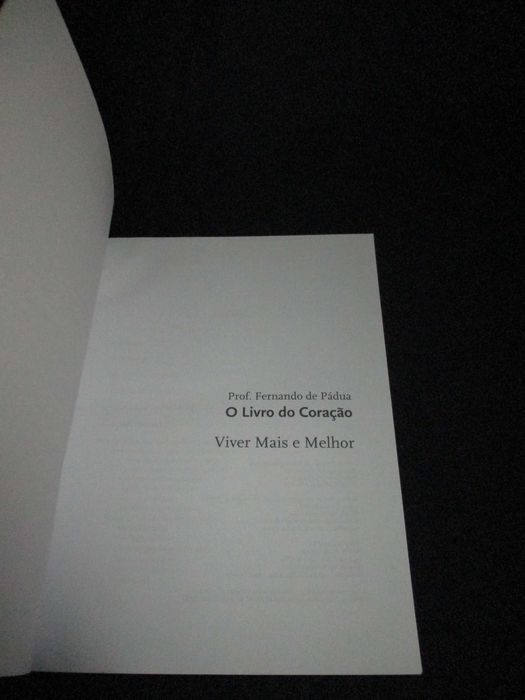 Livro O Livro do Coração Fernando de Pádua
