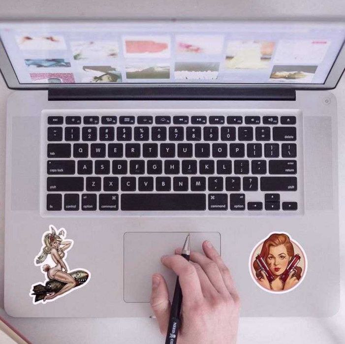 Наклейки стикеры сексуальные девушки военный Пин-ап  50 шт.