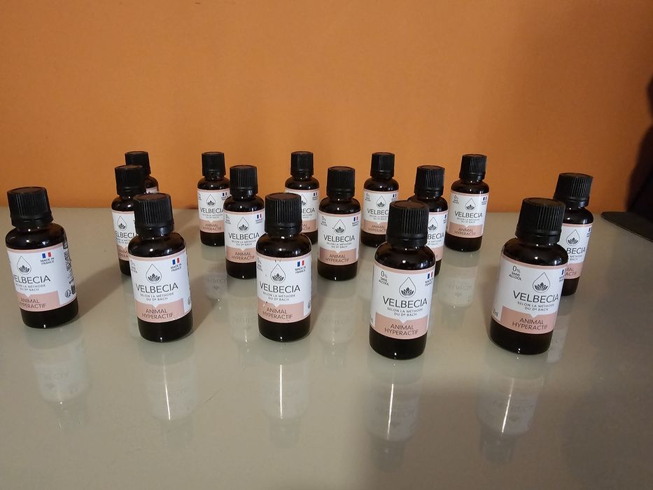 15x VELBECIA Flores de Bach para animais hiperativos